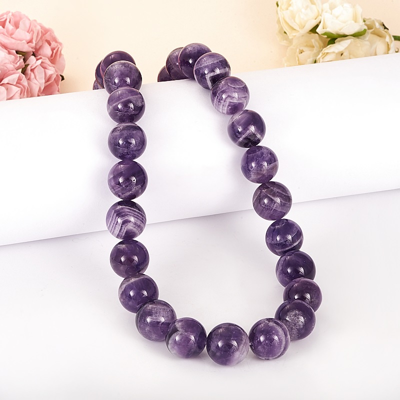 Аметист Бусы