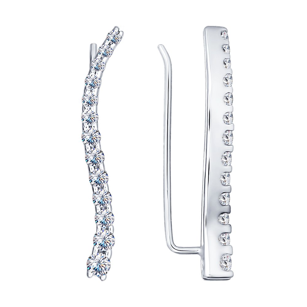 94021771 Серьги зажимы Ag 925