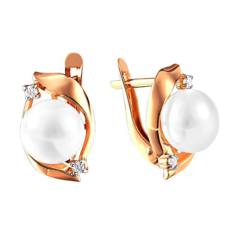 290-1-973Р Серьги Au 585