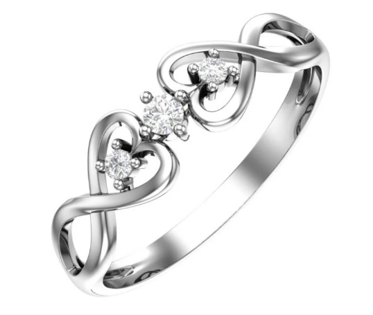 0101487-00775 Кольцо Ag 925