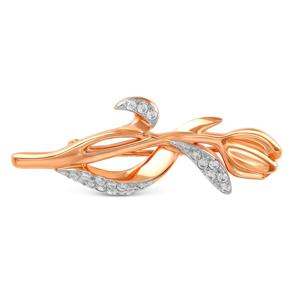 4-3384з200 Брошь Ag 925