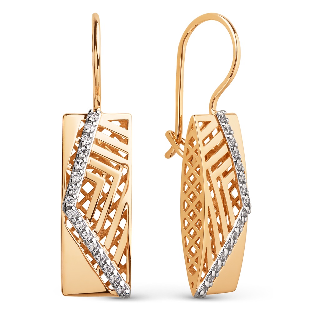 903812-1102 Серьги Au 585