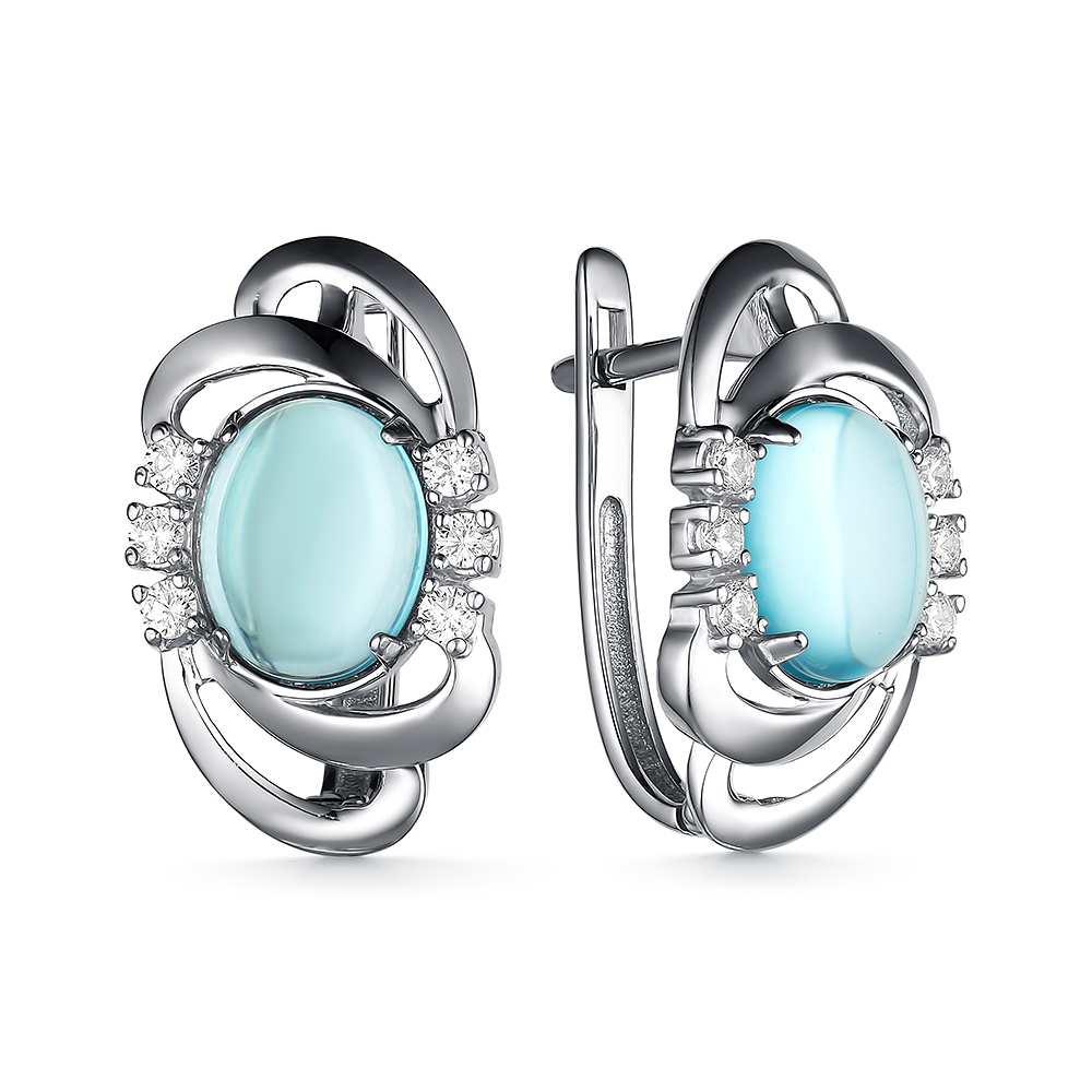 С-4348-Р-Би Серьги Ag 925