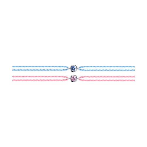 94050627 Браслет текстиль Ag 925