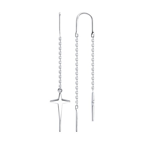 94024813 Серьги протяжки Ag 925