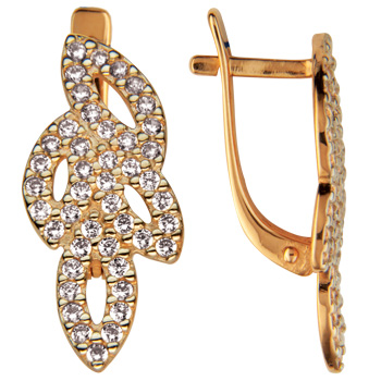 02-176 Серьги Au 585