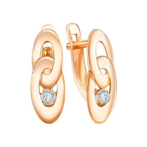 52-0042-5 Серьги Au 585