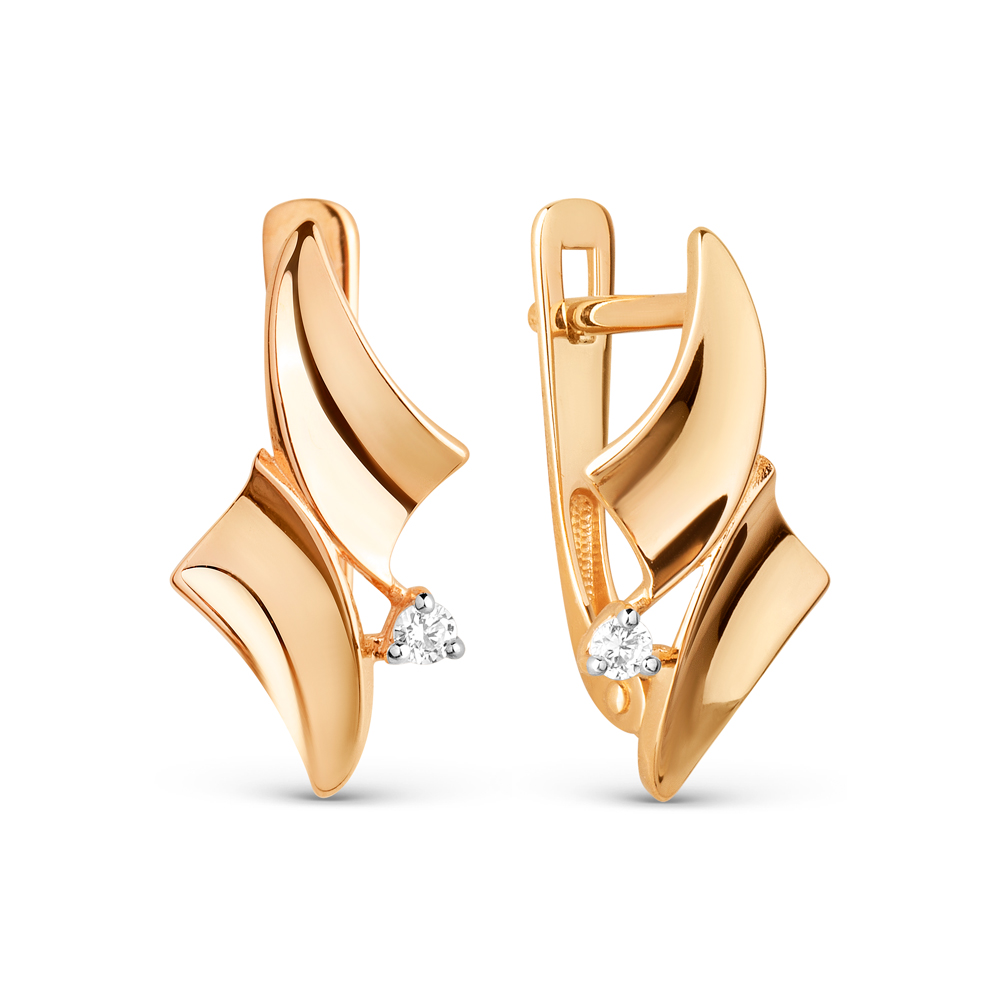 020992-1102 Серьги Au 585