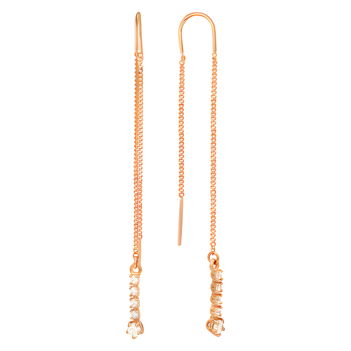 40053700 Серьги протяжки Au 585