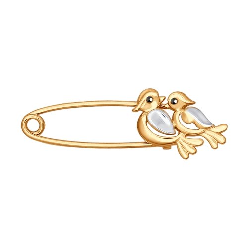 040212 Брошь Au 585