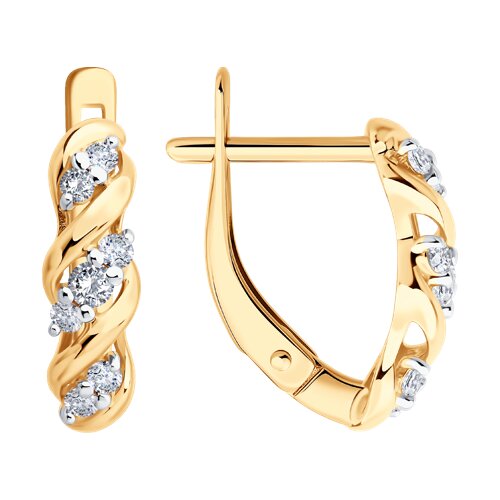 0200565 Серьги Au 585