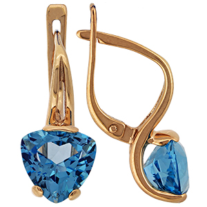 02-060 Серьги Au 585