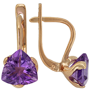 02-049 Серьги Au 585