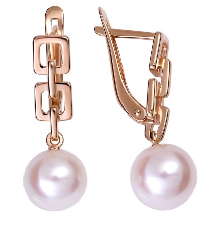 290-1-1356 Серьги Au 585