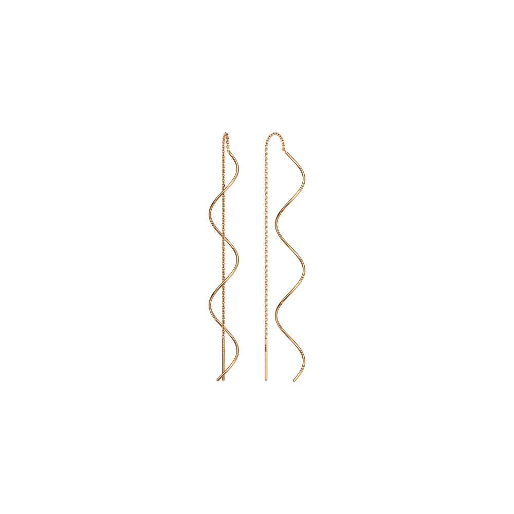 НС12-363 Серьги протяжки Au 585