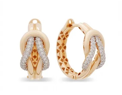 с5687 Серьги Au 585