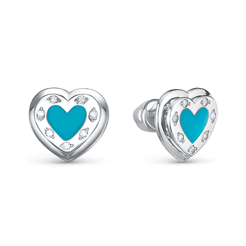 с0503138 Серьги пусеты Ag 925