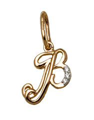 3-1128-001 Подвеска буква Au 585
