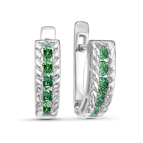 с120507к-2 Серьги Ag 925