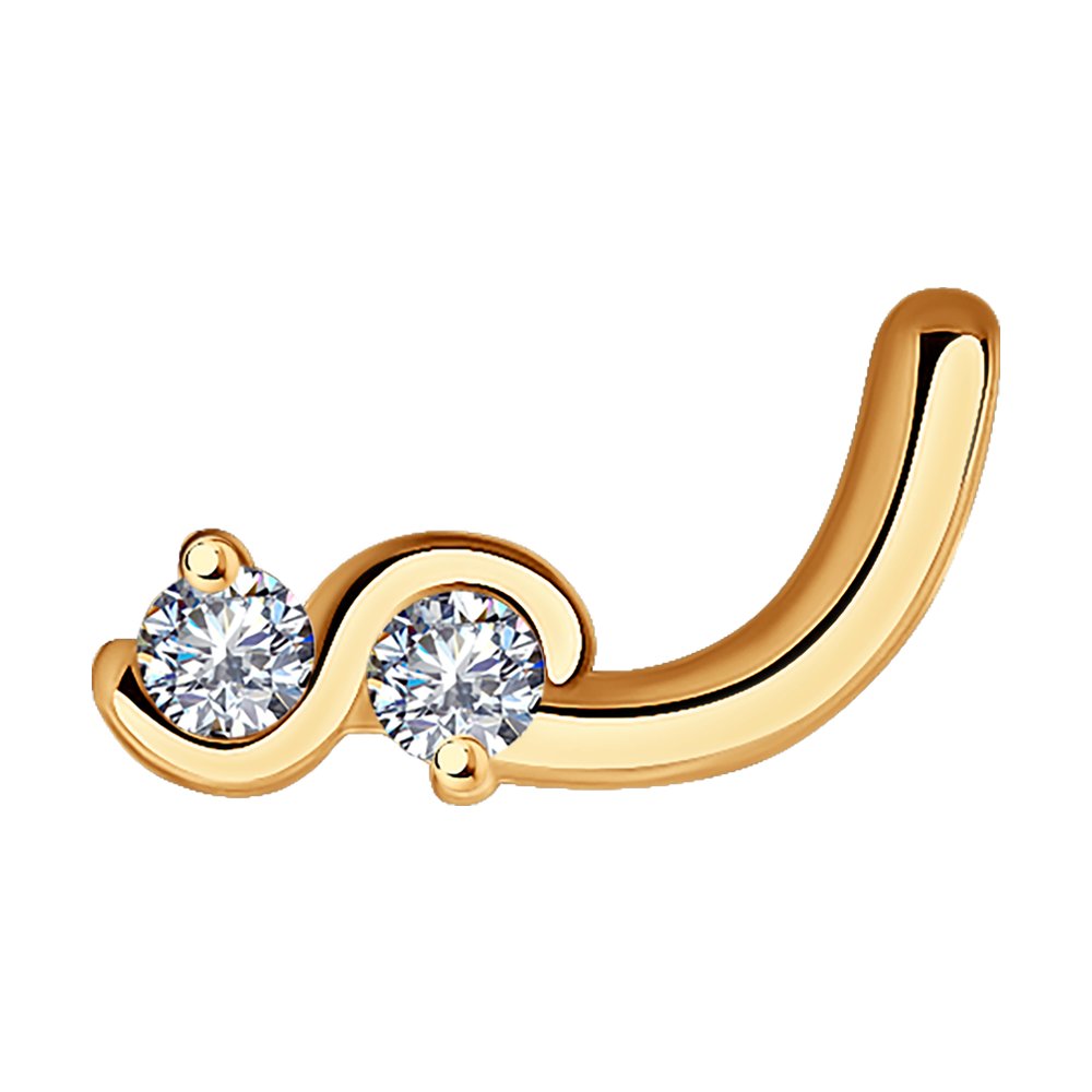 1060006 Пирсинг в нос Au 585