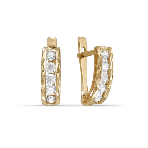 120505а Серьги Au 585