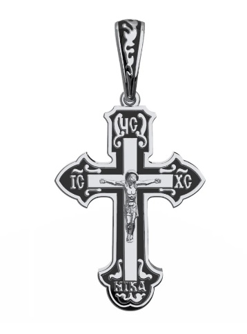 0800186-00875 Крест Ag 925