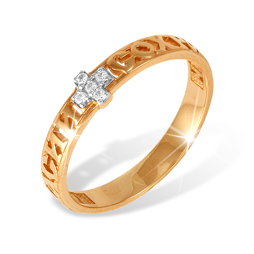 К1321644 Кольцо Спаси и сохрани Au 585