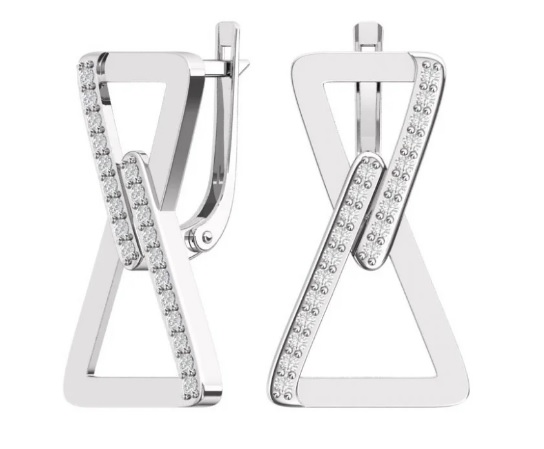 0201581-00775 Серьги Ag 925