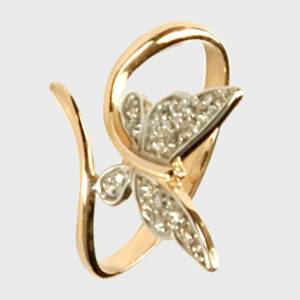 к078 Кольцо Au 585