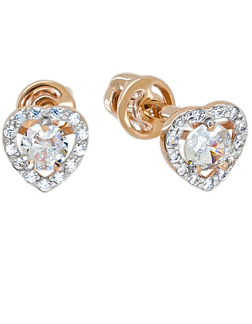 2-4276-001 Серьги пусеты Au 585