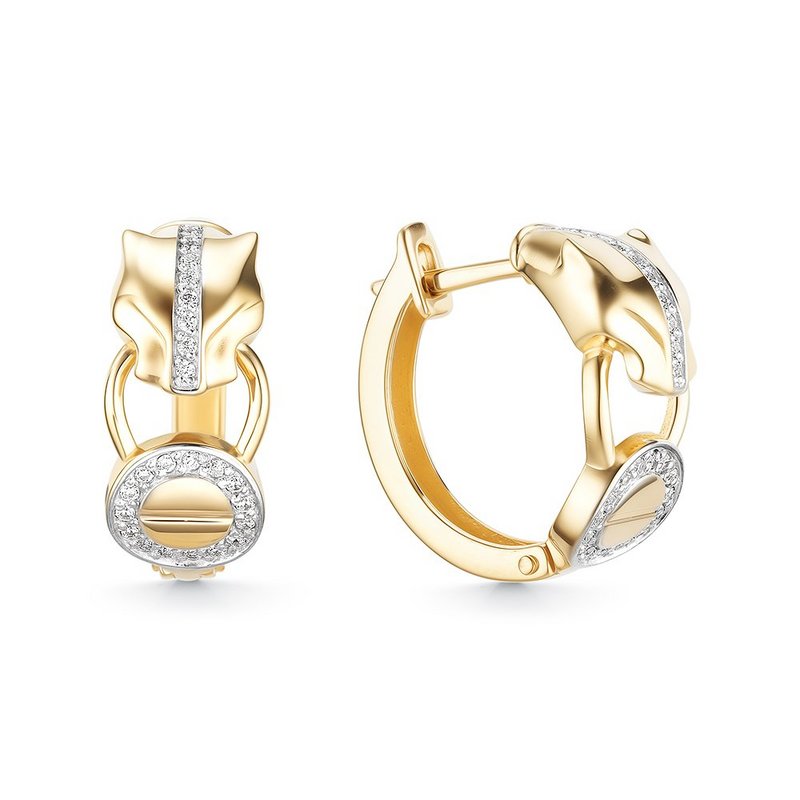 с5376 Серьги Au 585