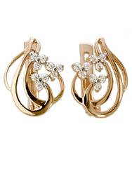 2-1436-001 Серьги Au 585