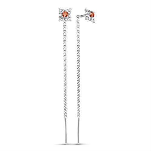 с140137-4 Серьги-протяжки Ag 925