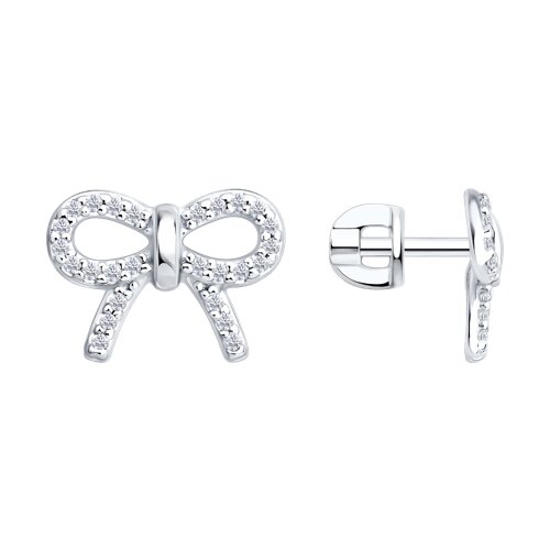 94-122-00100-1 Серьги пусеты Ag 925