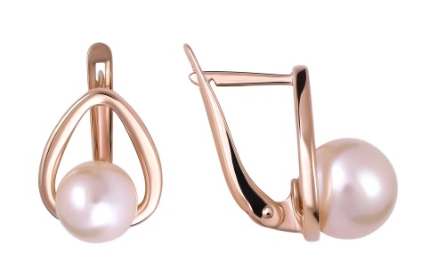 290-1-1409 Серьги Au 585