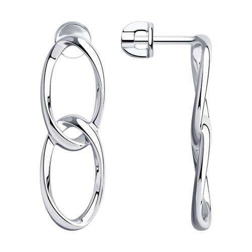 94024098 Серьги пусеты Ag 925