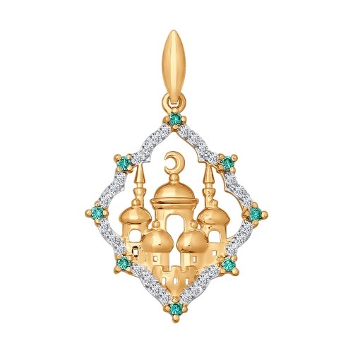 034824 Подвеска Мусульманская Au 585