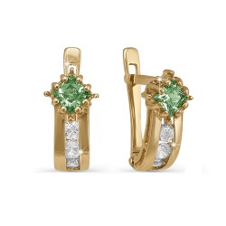 120942 Серьги Au 585