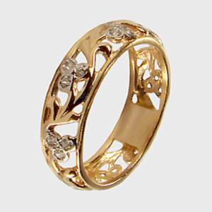 к175 Кольцо Au 585