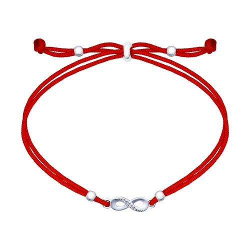 94050422 Браслет текстиль Ag 925