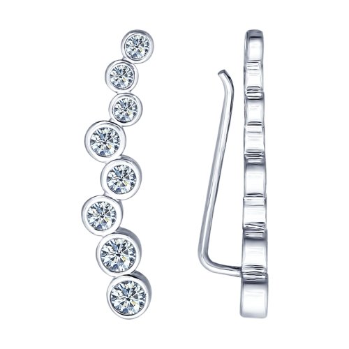 94021652 Серьги зажимы Ag 925