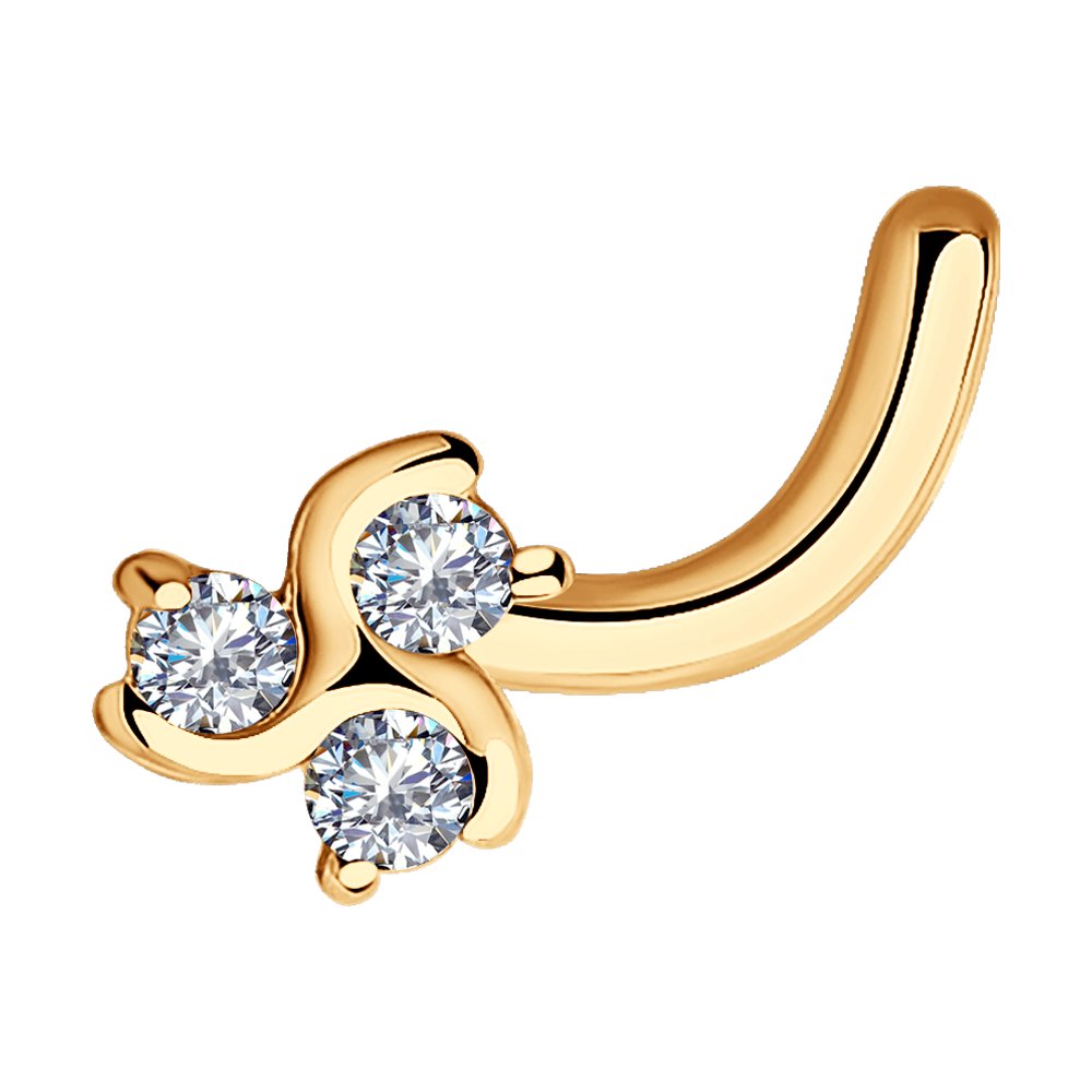 1060007 Пирсинг в нос Au 585