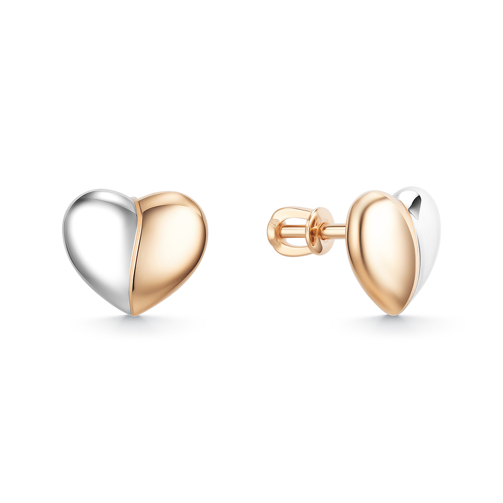 С5501 Серьги пусеты Au 585