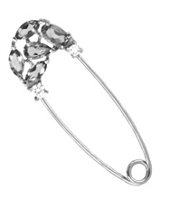 3-1424-001 Брошь Ag 925