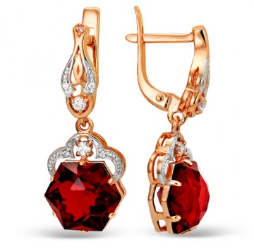 С1257 Серьги Au 585