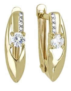 2-3818-001 Серьги Au 585