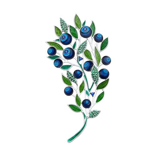 94049009 Брошь Ag 925