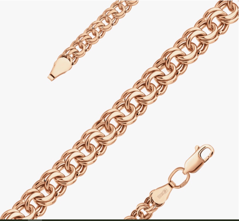 8080200лит Цепь Au 585