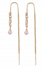 73294 Серьги протяжки Au 585