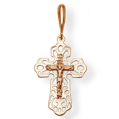 кр0017 Крест Au 585